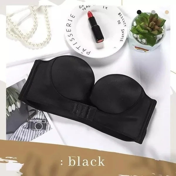 INVISIBLE STRAPLESS NON-SLIP SEXY NO STEEL RING TUBE TOP trabladzer