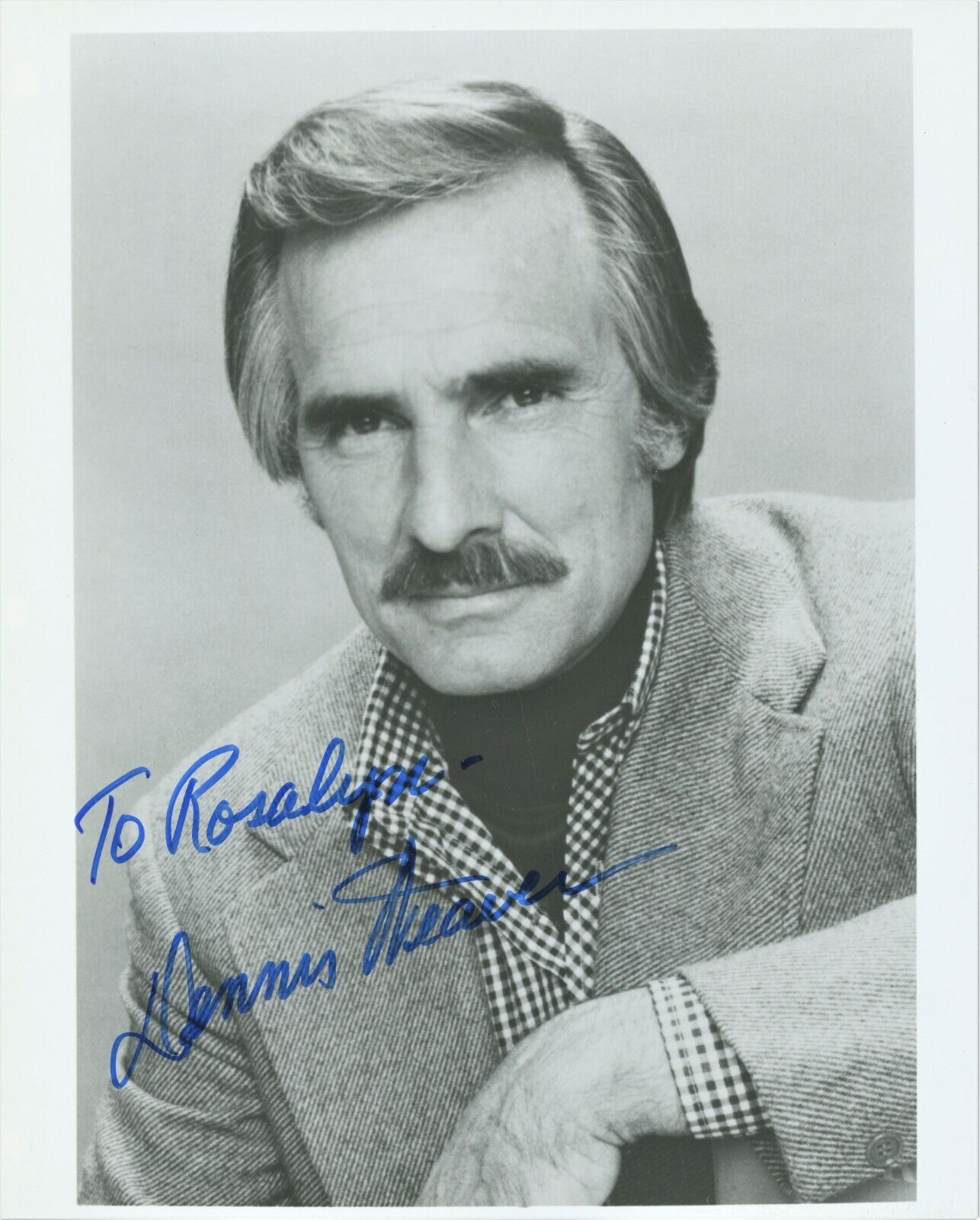 DENNIS WEAVER Signed Photo Poster painting