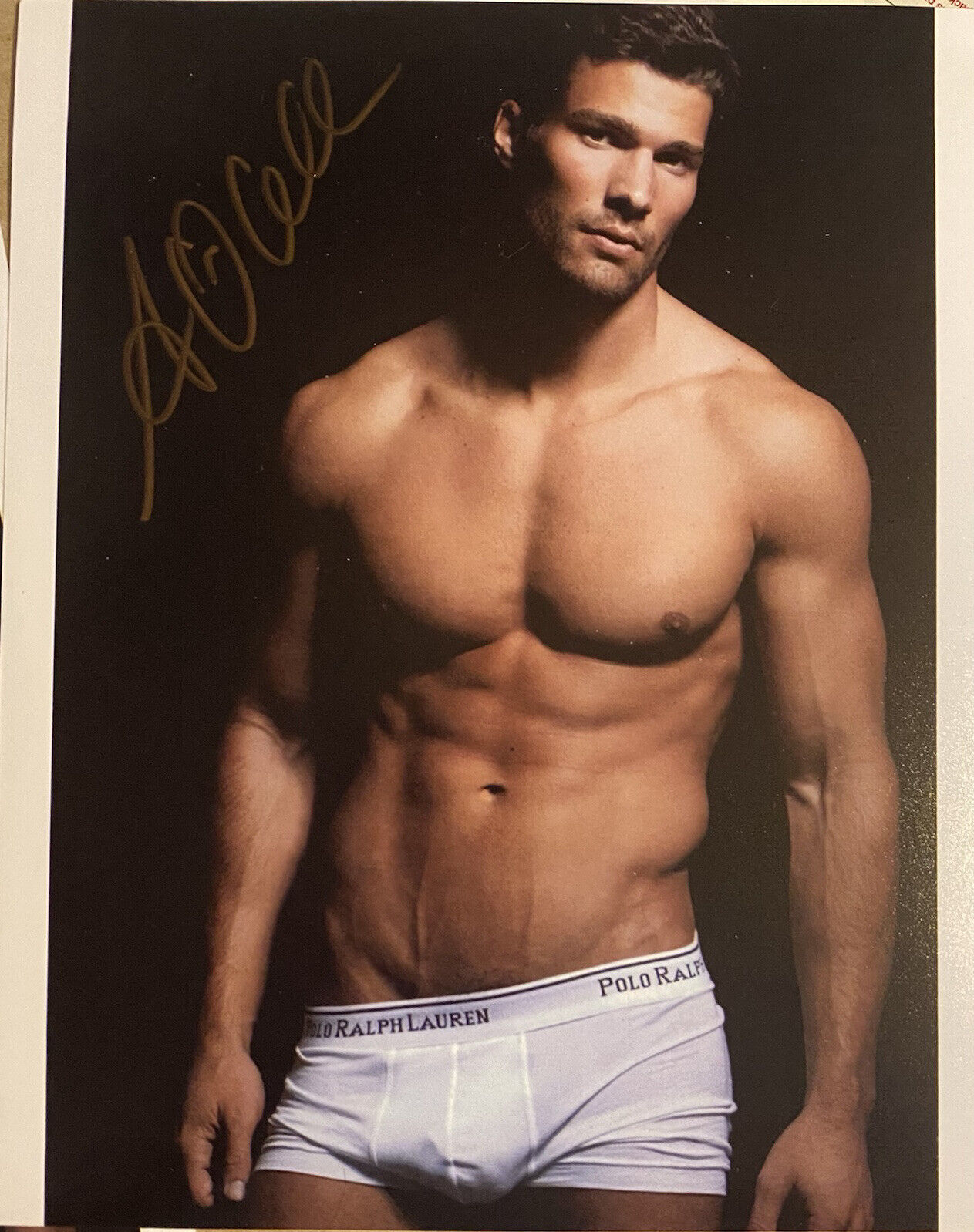 Aaron O'Connell Autograph Signed 8x10 Color Photo Poster painting Male Model Sexy