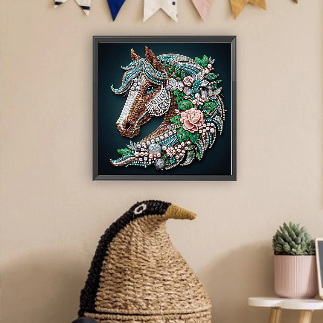 Horse - Partial Special Shaped Drill Diamond Painting Kits (Canvas|30*30cm)