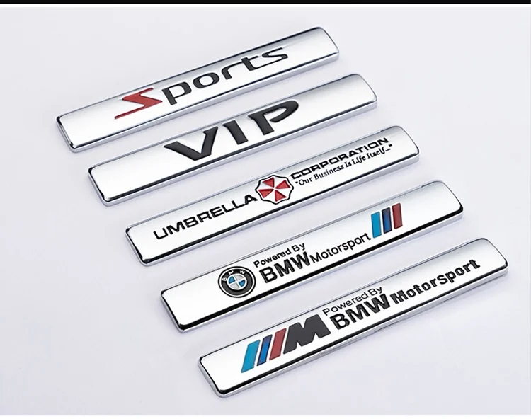 Car Stickers Metal Modified Side Label Decorative Car Stickers（2PCS）