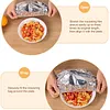 Reusable Aluminum Foil Food Covers Elastic Bowl Covers Fits Various Dish Shapes Food Warmers for Home Dining Parties Outdoor Picnics