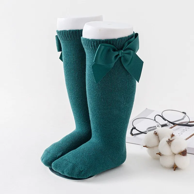 Bear Leader Baby Girls Socks 2022 New Fashion Autumn Winter Toddler Bowtie Socks Kids Casual Baby Clothing Infant Accessories