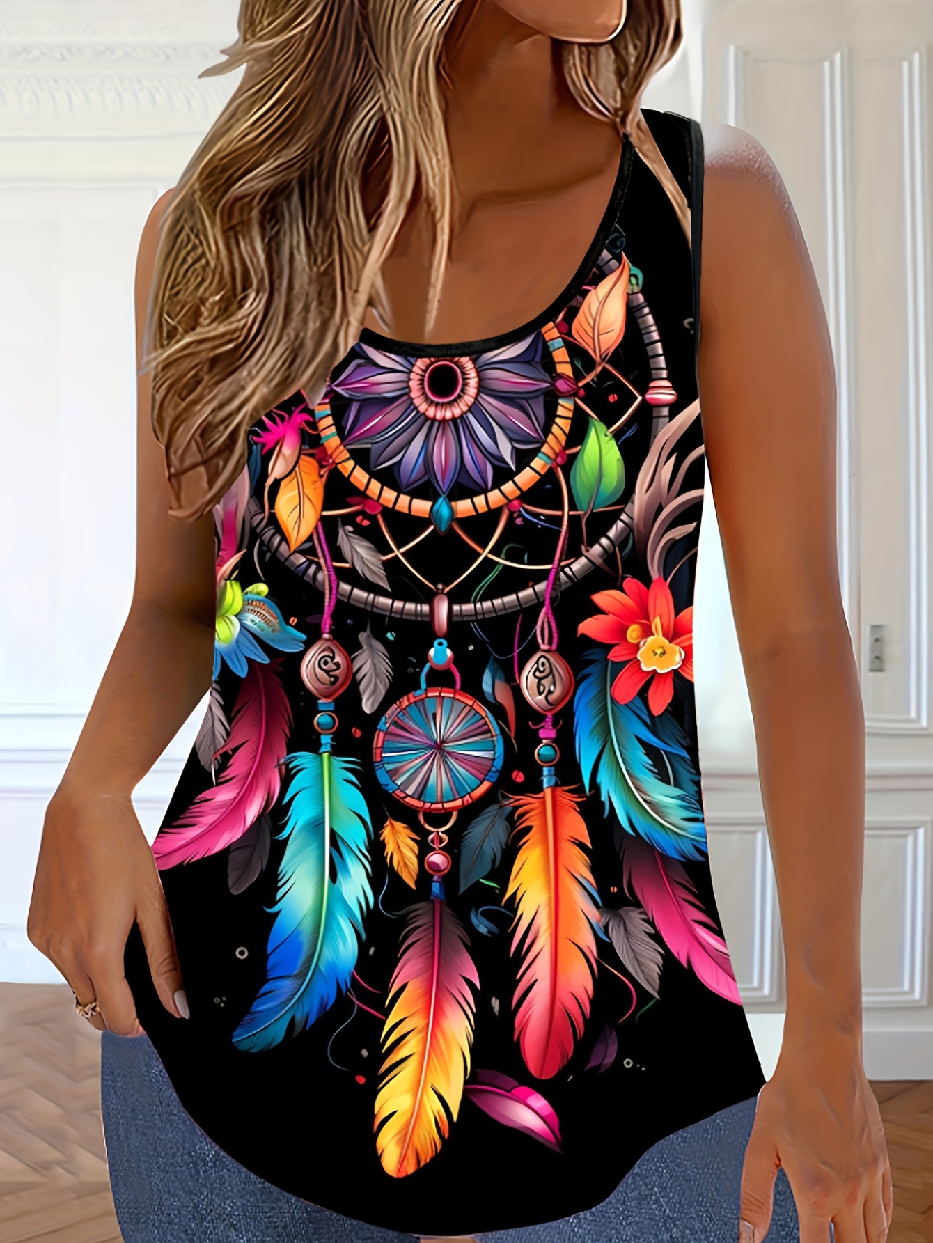 Summer New Casual All-Over Printed Fashion Women's Vest | IFYHOME