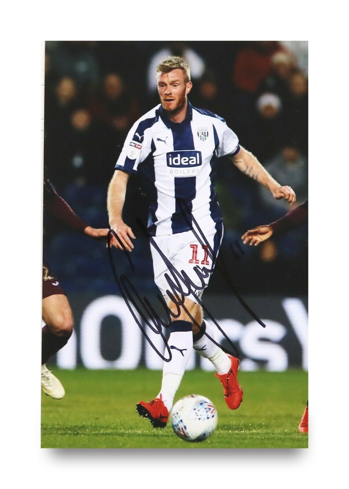 Chris Brunt Signed 6x4 Photo Poster painting West Bromwich Albion Bristol City Autograph + COA