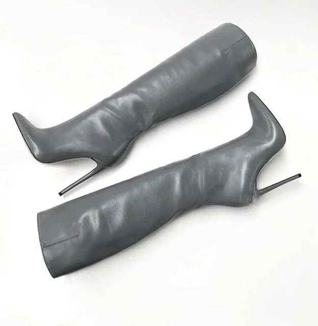 Breakj Breakj Furtado 2023 Fashion Women's Shoes spring autumn Winter Pointed Toe Stilettos Heels 12cm Knee High Boots high heels 41 42 102-0