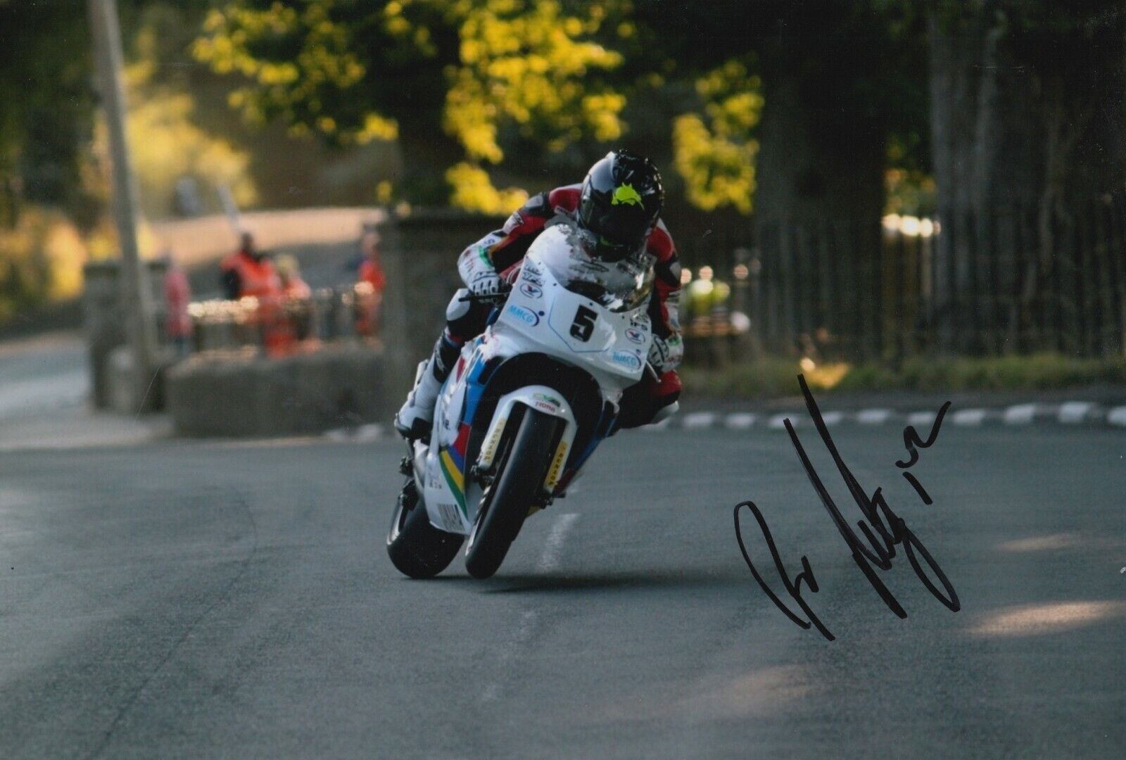 Bruce Anstey Hand Signed 12x8 Photo Poster painting - Isle of Man TT Autograph.