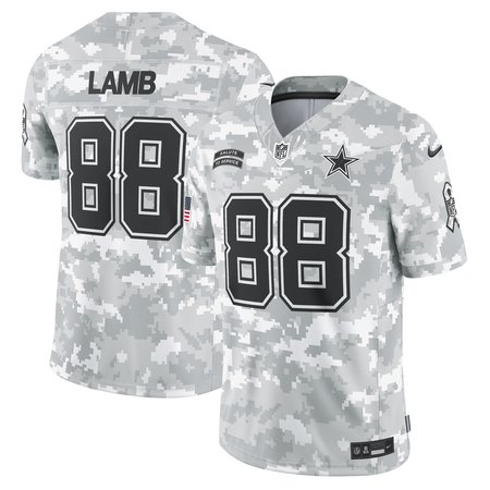 Men's Dallas Cowboys CeeDee Lamb  Arctic Camo 2024 Salute to Service Limited Jersey