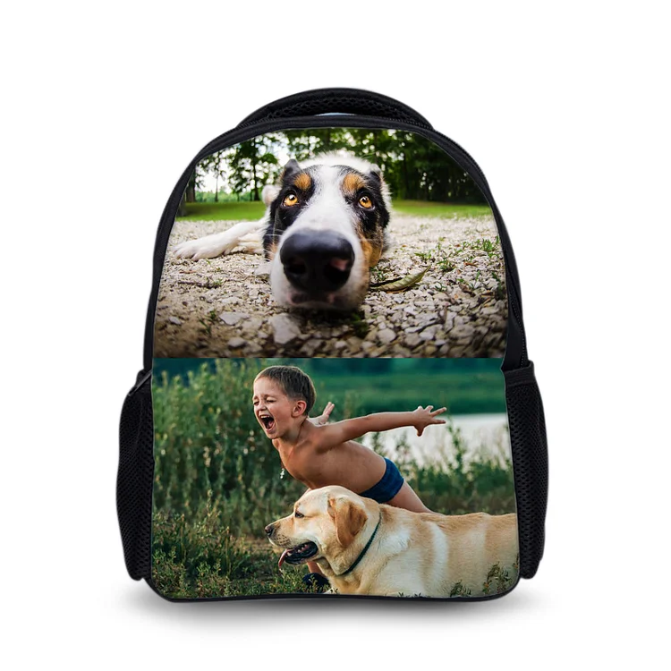 Personalized Photo Backpack Photo Print School Bag Gifts for Kids
