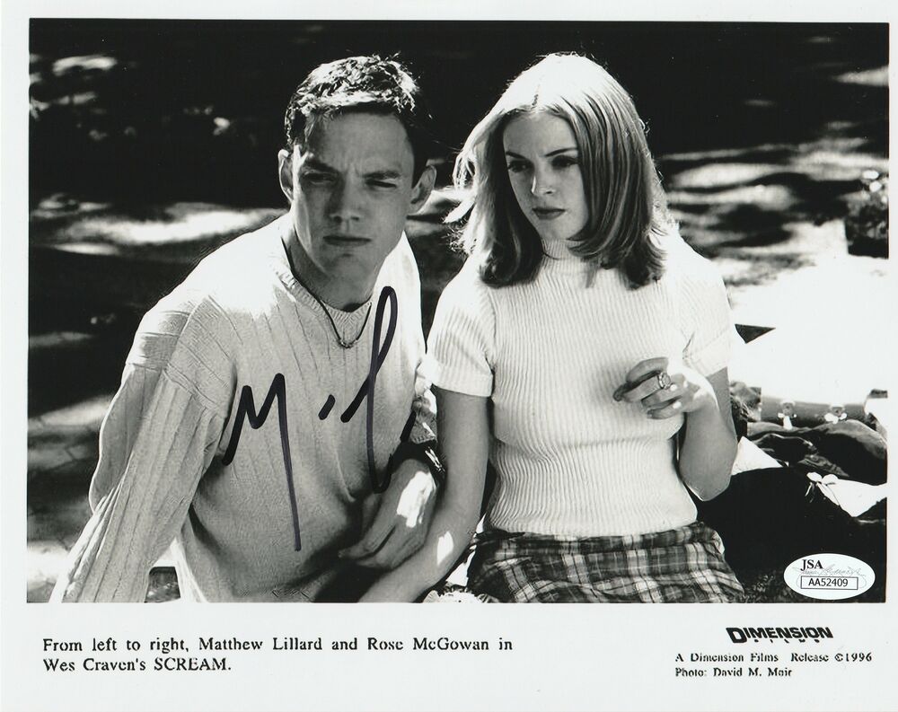 Matthew Lillard Autograph 8x10 Scream Photo Poster painting Signed