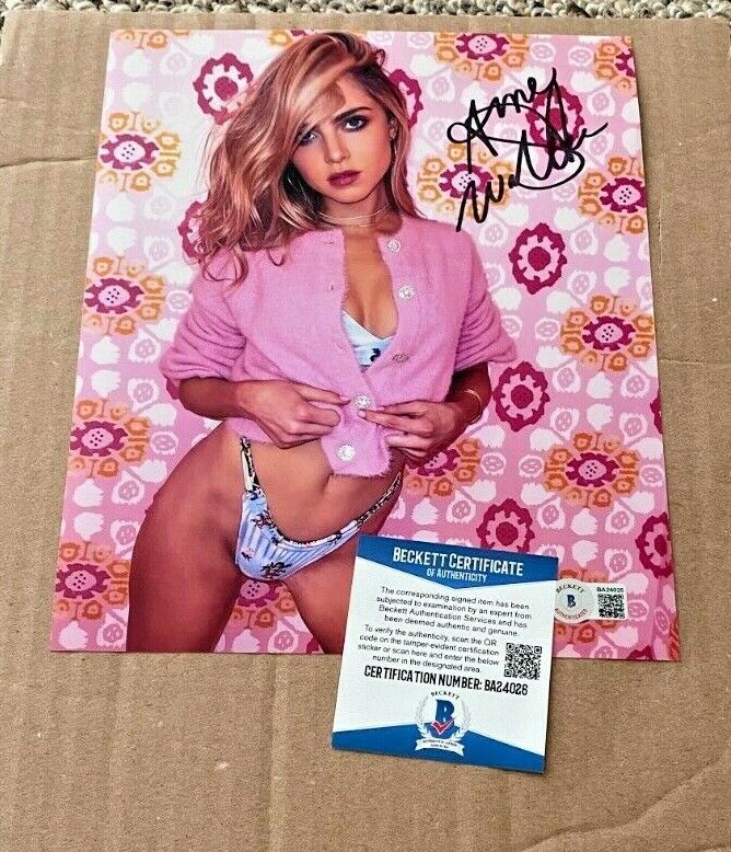 ANNE WINTERS SIGNED SEXY 8X10 Photo Poster painting BECKETT CERTIFIED BAS #5