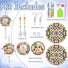 2pcs DIY Diamond Painting Parrot Wind Chimes Crystal Window Suncatcher Craft Set Birthday Gifts Home Garden Decor