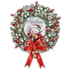 DIY Christmas Wreath Wall Hanging Cross stitch Kit - 11CT Stamped