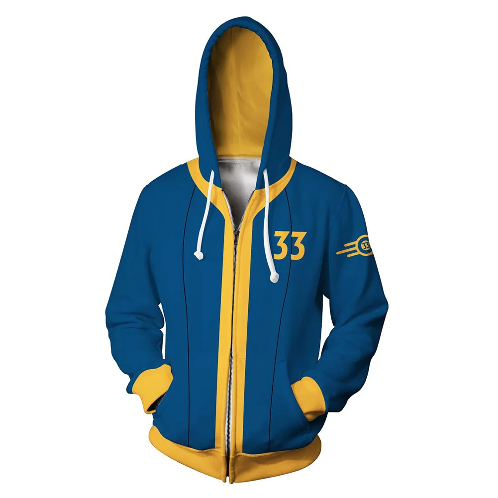 TV Fallout 2024 Shelter Blue Hoodie Outfits Cosplay Costume Halloween Carnival Suit