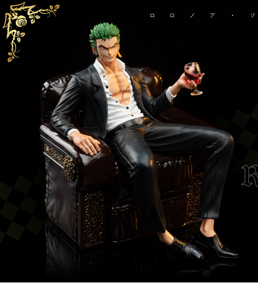 PRE-ORDER IN x IU STUDIO ONE PIECE SUIT THUG SERIES 3. ZORO Statue(GK)