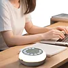 Handheld Music Sleep Instrument 4 Sleeps Timer Portable Sound Machine for Sleep Baby 8-Color Night Light with 27 Sounds for Office Privacy Travel