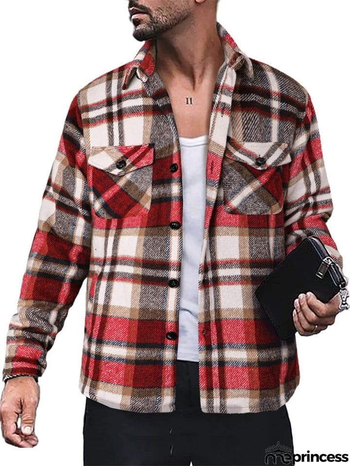 Men's Button Up Classic Plaid Extra Soft Cotton Shirts