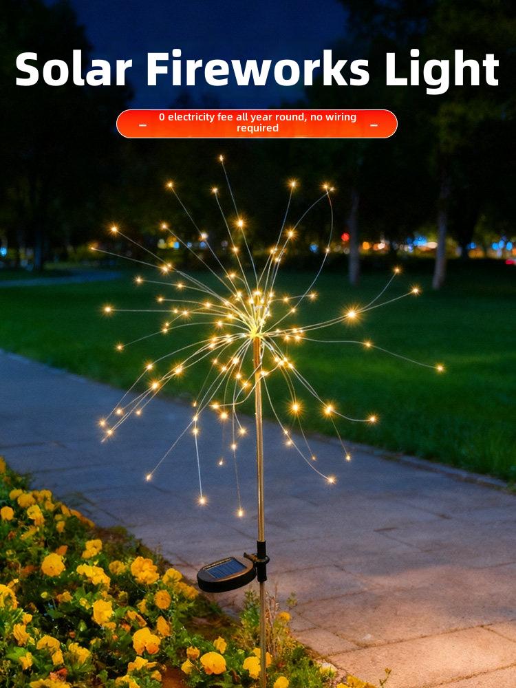 Solar Fireworks Garden Light &ndash; Energy-Saving Outdoor Decoration with Automatic On/Off Feature