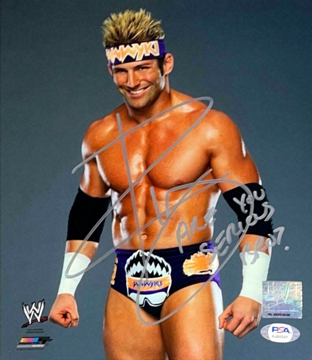 WWE ZACK RYDER HAND SIGNED AUTOGRAPHED 8X10 Photo Poster painting WITH PROOF AND PSA DNA COA 3