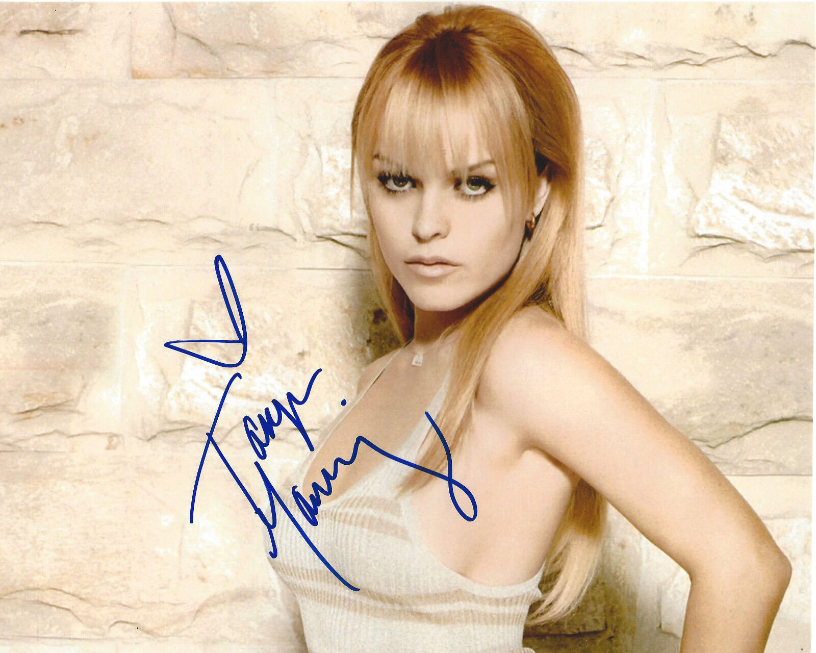 TARYN MANNING SIGNED 'ORANGE IS THE NEW BLACK' 8X10 Photo Poster painting B w/COA TV ACTRESS