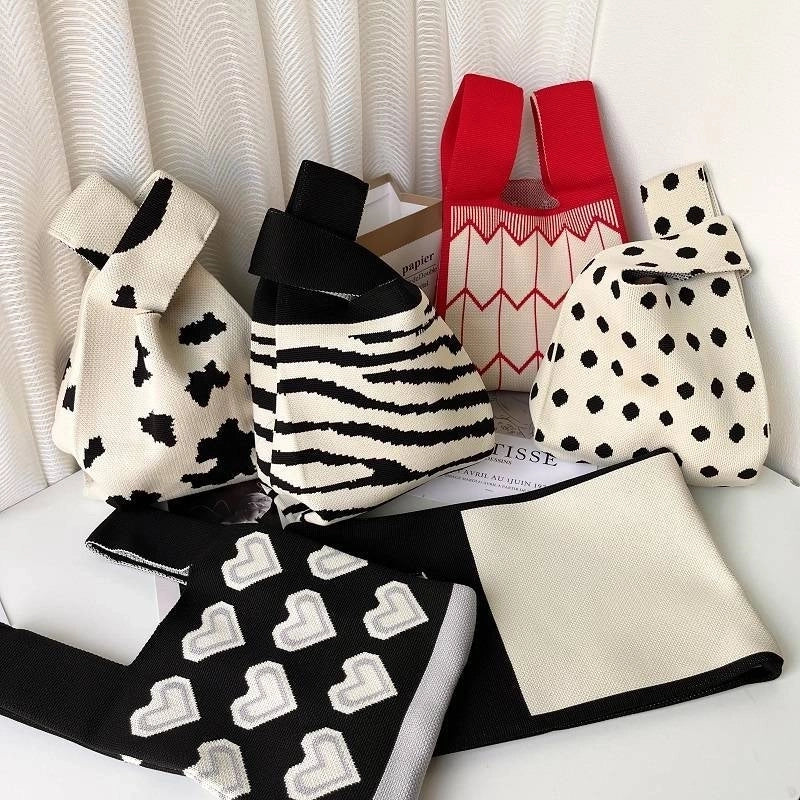 Korean Style Spring And Summer New Arrival Women’s Bag Handbag Bag Fashionable Simple Niche Knitted Bag Vesel Bag Crossbody Bag