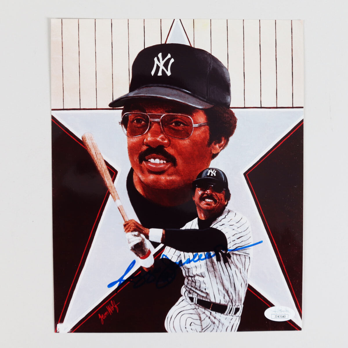 Reggie Jackson Signed Photo Poster painting Yankees 8×10 – COA JSA