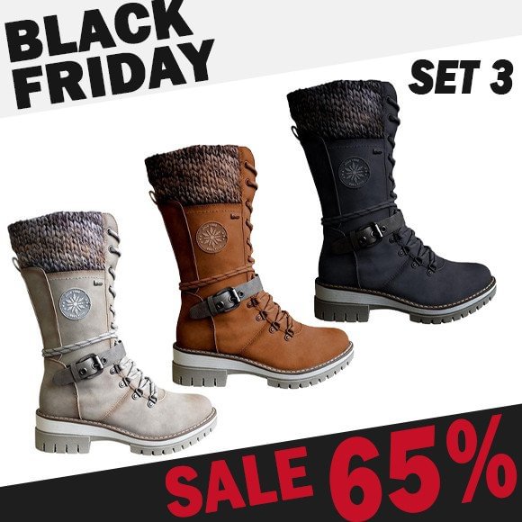 AVERY WOMEN BUCKLE LACE KNITTED MIDCALF BOOTS