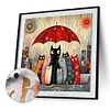 Framed Cat-Paint by Numbers Acrylic Painting 20*20cm(HOT)