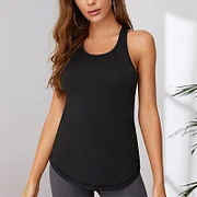 Lidudu Women Sports Bra High Impact Fitness Yoga Crop Tank Top Underwear Athletic Vest Shockproof Yoga Shirt Running Sportswear