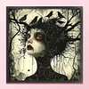 Crow Witch-11CT Stamped Cross Stitch 40*40cm