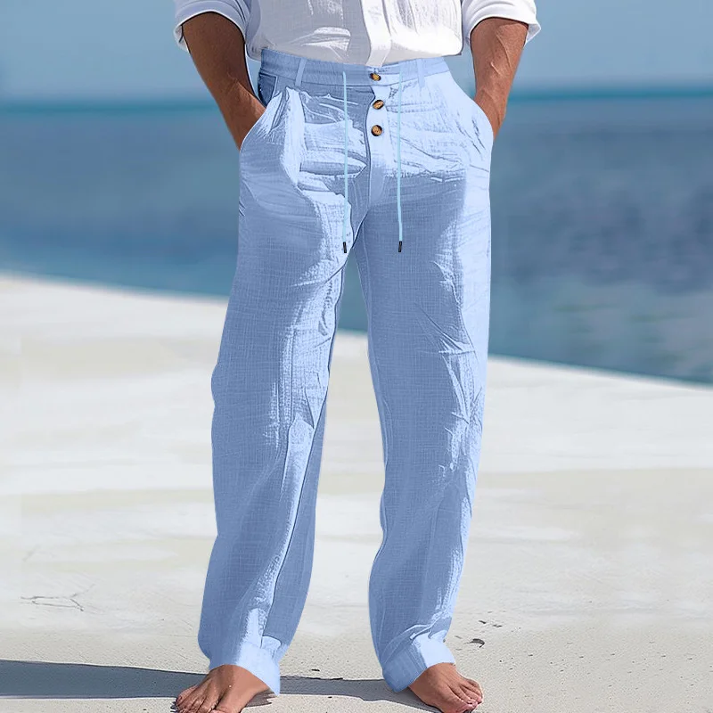 Men's Linen Trousers-inspireuse