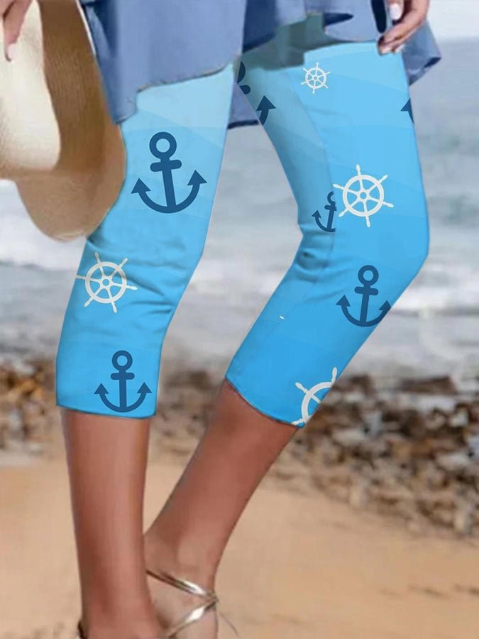 Ocean Sights Print Leggings