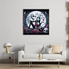 Jack And Sally In The Moonlight-11CT Stamped Cross Stitch 40*40cm/15.75*15.75in