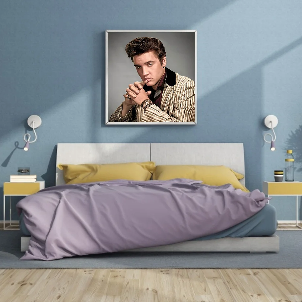 5D DIY Elvis Presley Diamond Painting Kits Full Round Drill Wall Decor Crafts