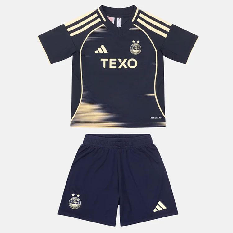 Kids Aberdeen Jersey 25/26 Away Football Kit