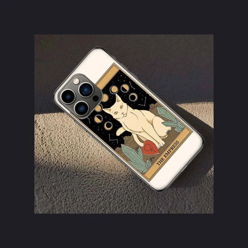 Tarot The Moon Case, Aesthetic Tarot Card Design iPhone case for Girls Boys Women Men