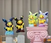 Eevee Family Cosplay Pikachu Enjoying Afternoon Tea Set - Pokemon Resin Statue - QN Studios
