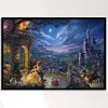 (Big Size)Beauty And The Beast - 11CT Counted Cross Stitch - 80*55cm - Disney