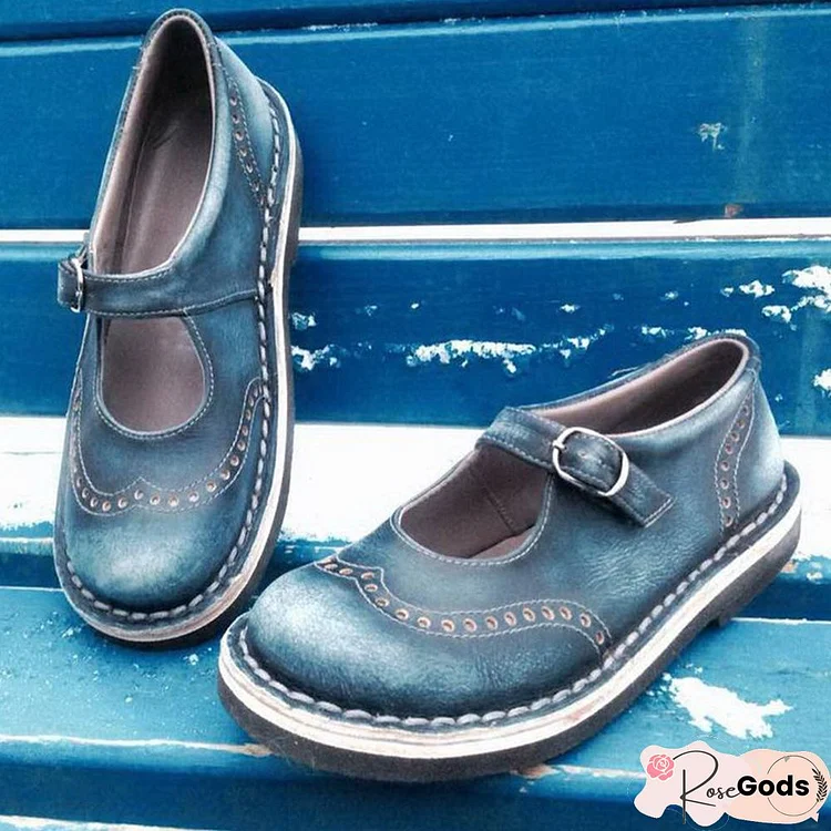 New Vintage Mary Jane Casual Flats
