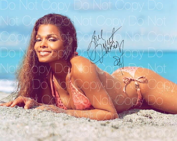 Janet Jackson signed 8X10 Photo Poster painting picture poster autograph RP