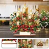 Wooden Special Shaped Christmas Candle Diamond Painting Tabletop Ornaments Kit