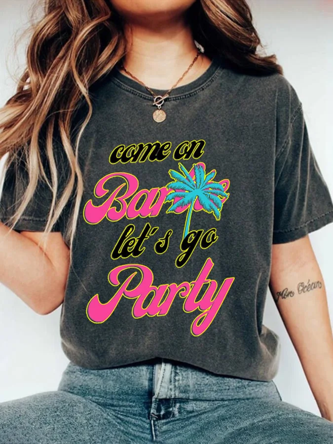 Retro Let's Go Party T-Shirt