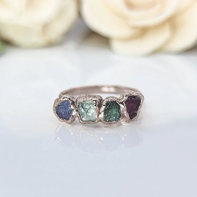 Custom Birthstone Crystal Ring