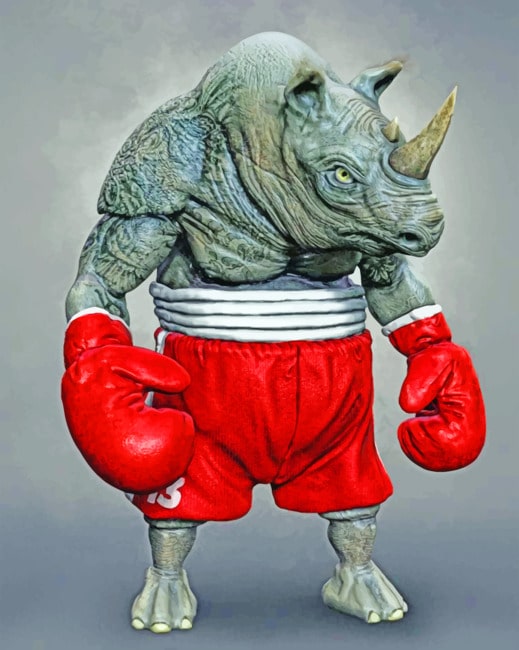 

Boxer Rhino – Paint By Numbers - 40*50CM, 501 Original