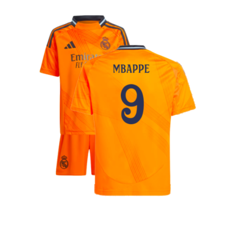 Real Madrid Kylian Mbappé 9 Auswärtstrikot Kinder 2024-2025