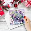(US Only)6PCS DIY Diamond Art Greeting Cards Birthday Theme Congratulations Cards & Gifts