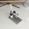 CNC Solid Aluminum Microscope Stand, 35mm Lens Holder with Coarse & Fine Focus Adjustment for Digital Industrial Microscope PCB Repair
