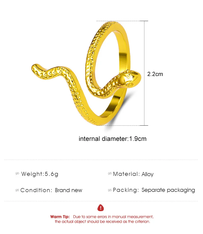 Snake Zirconia Ring