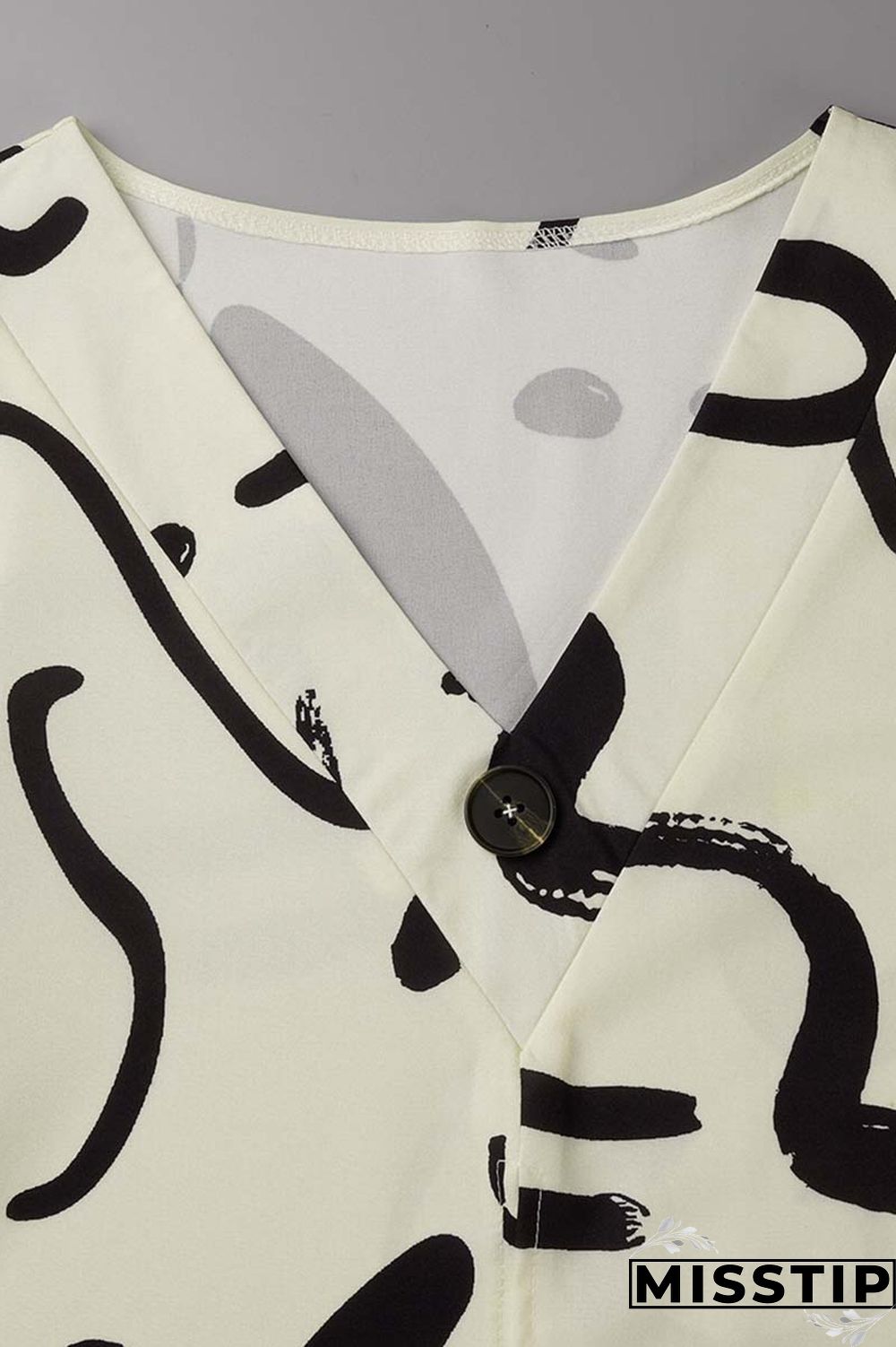 Orange Casual Print Patchwork V Neck Long Sleeve Two Pieces