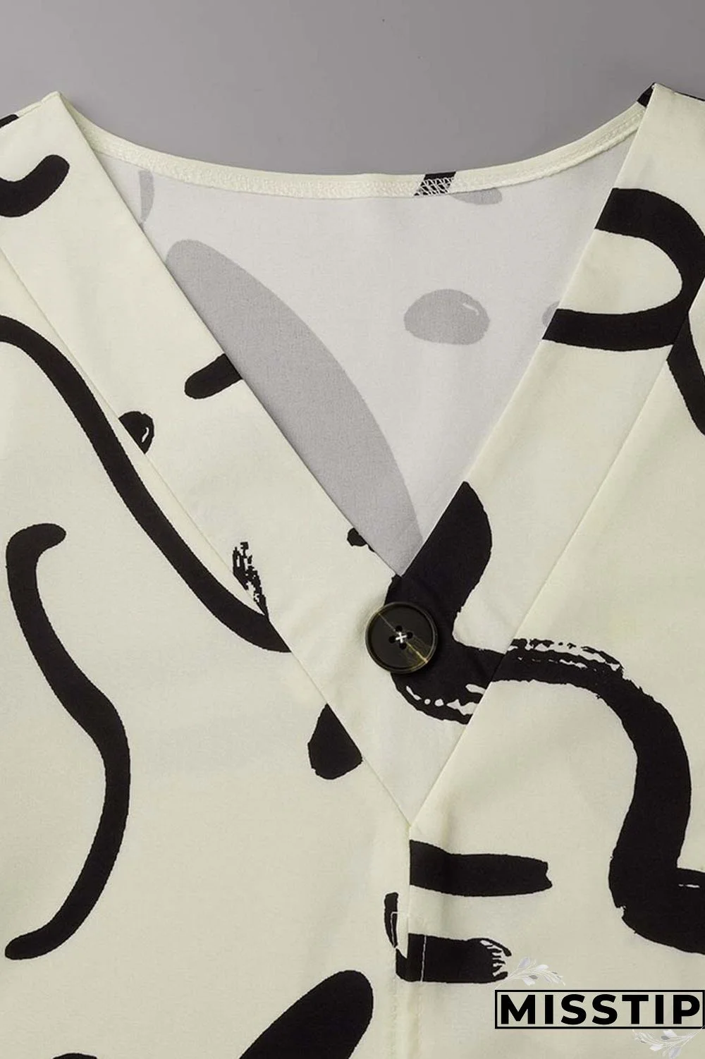 Orange Casual Print Patchwork V Neck Long Sleeve Two Pieces